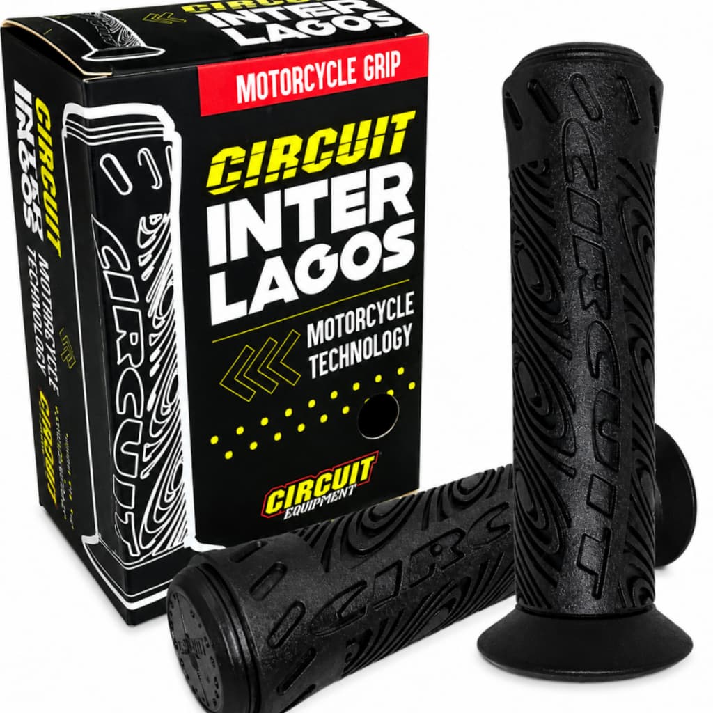 Par Manopla Moto Circuit Interlagos Grip Alto Universal Guidão 22mm