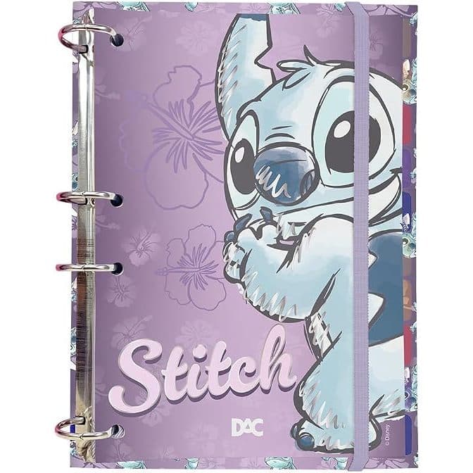 Caderno Argolado Colegial Stitch Sem Lombo DAC 144 fls Original