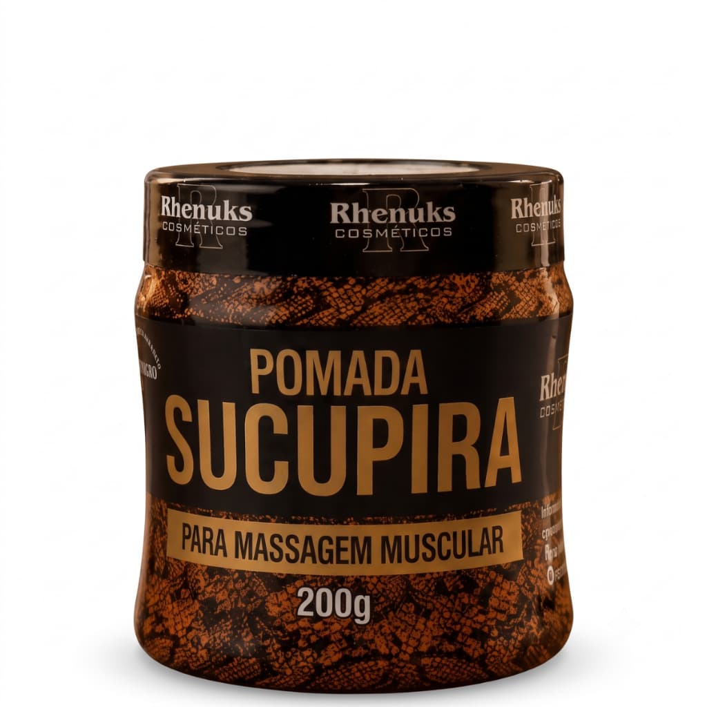 Pomada Sucupira Rhenuks 200g Alívio para Dores Musculares, Inchaços e Tensões