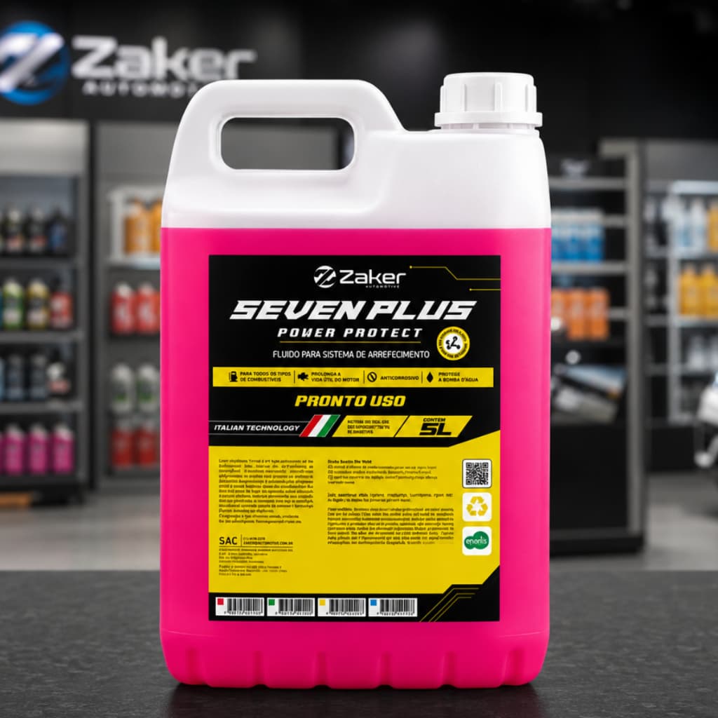 Aditivo Anticorrosivo Radiador Rosa Zaker Pronto Uso 5L Hyundai Vw Toyota Renault
