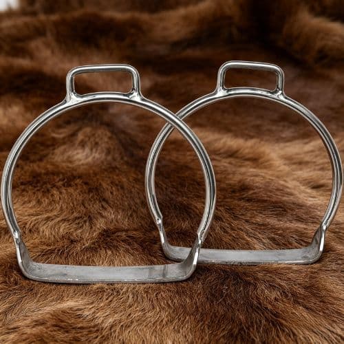 Estribo Sapata Aço Inox Polido Super Resistente Para Selas E Arreios