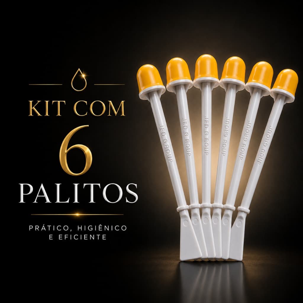 Kit 6 Palitos Com Cera Para Depilação de Nariz E Orelha Cera Premium Aquecimento Fácil Pronto Uso - Envio Hoje