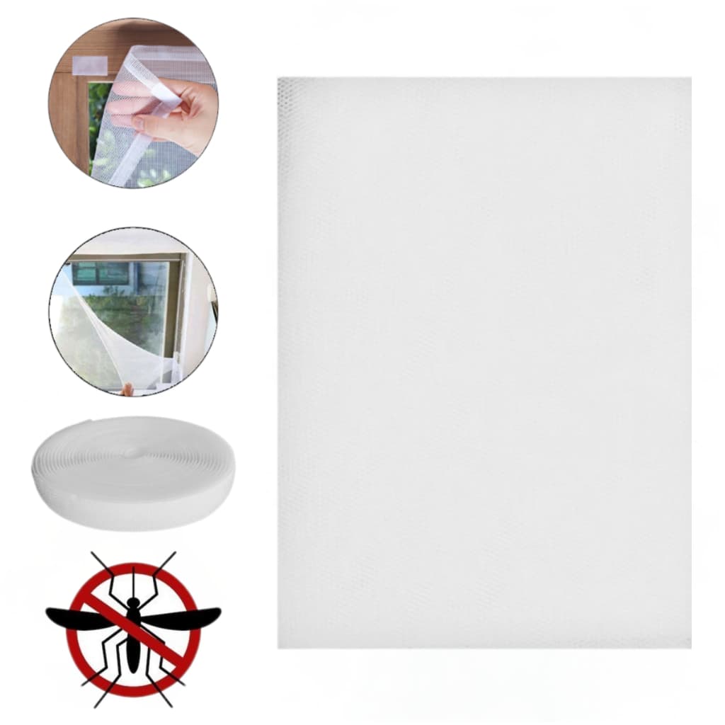Tela Mosquiteiro Para Janela 1,3 x1,5m Proteção Autocolante Anti-inseto Mosquito Moscas Baratas Pernilongo