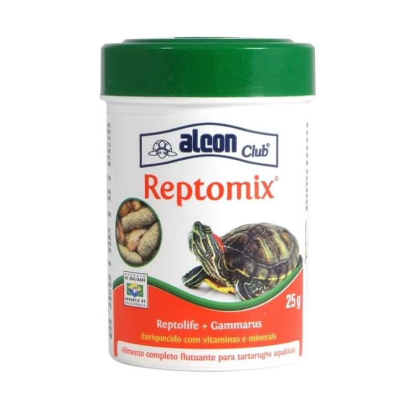 Ração  Alcon Club Reptomix 60gr. Ração Com Mix de Reptolife & Gammarus