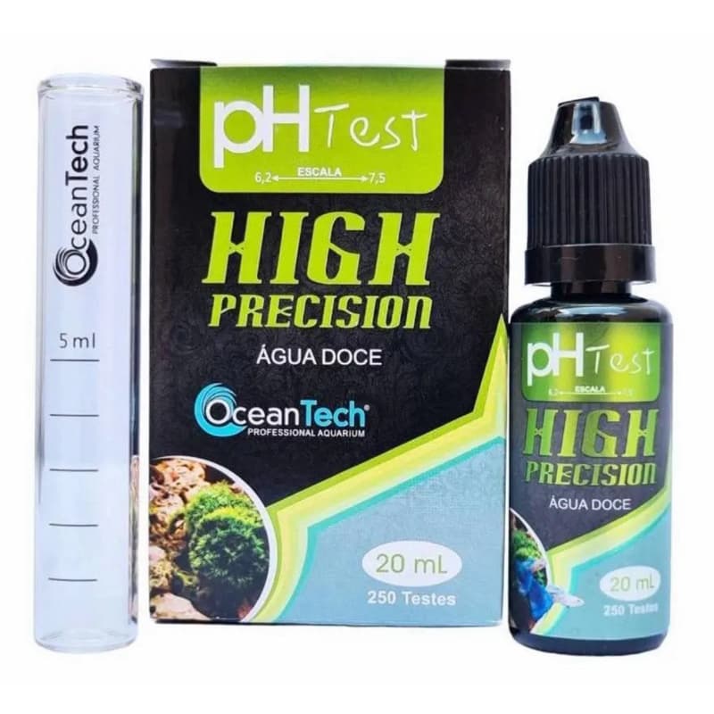 Ocean Tech Teste De PH 20mlFaz 250 Testes Aquário Água Doce