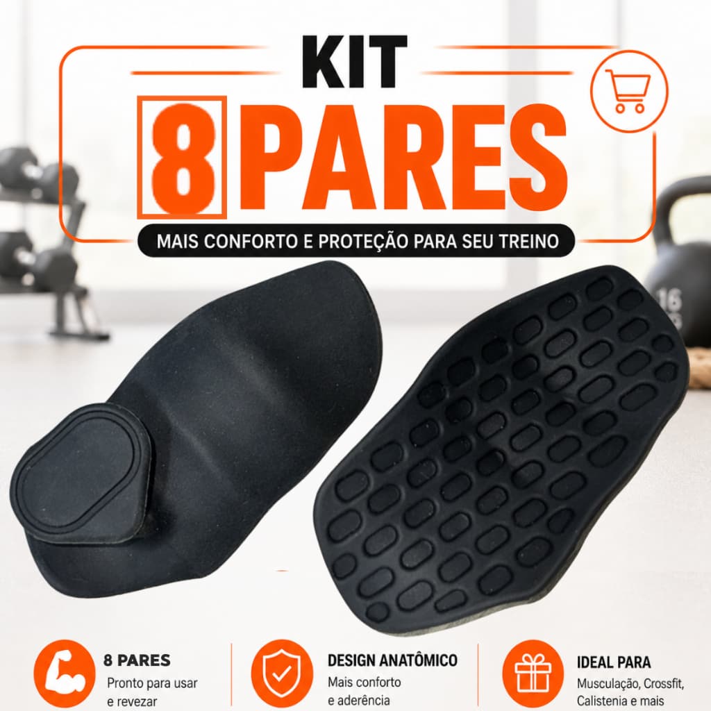 8/12/15/20/30/40 pares Luva Levantamento Peso Grip Para Mãos Silicone Musculação Treino Ergonômico Antiderrapante
