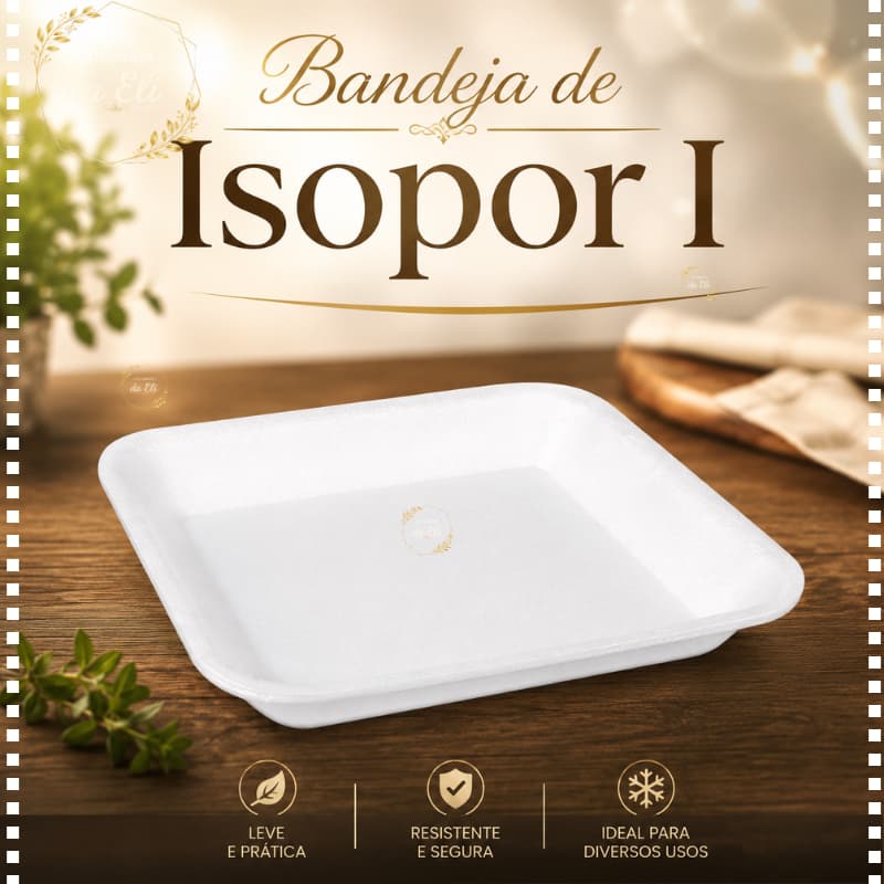 Prato Bandeja de Isopor RASA Nº1  Branca