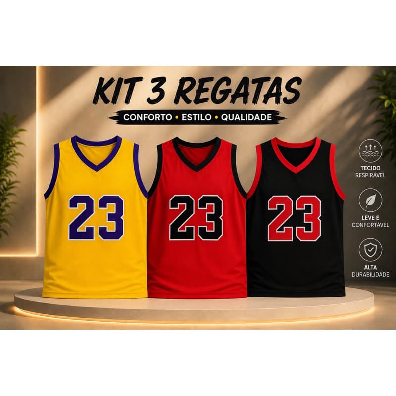 kit com 3 ou 2 regata masculina adulto pra uso ocasião