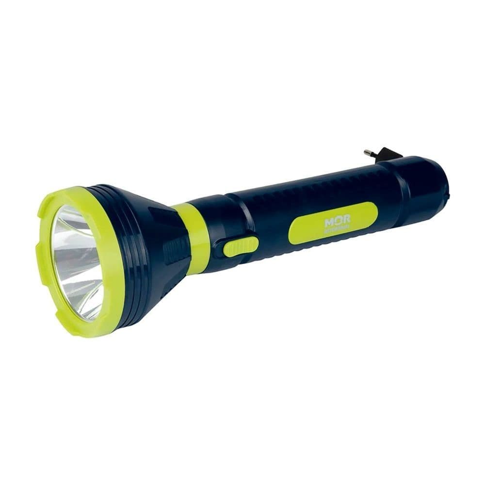LANTERNA POWER LED 250 LUMENS RECARREGAVEL MOR