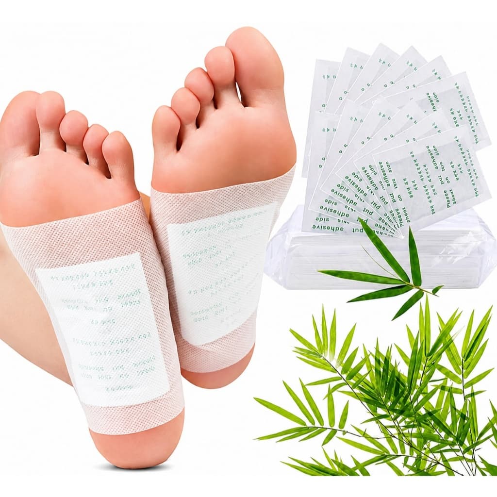 Kits  Adesivos Para os Pés Ingredientes Natural Reflexologia Asiática Cuidado Revigorante Spa em Casa