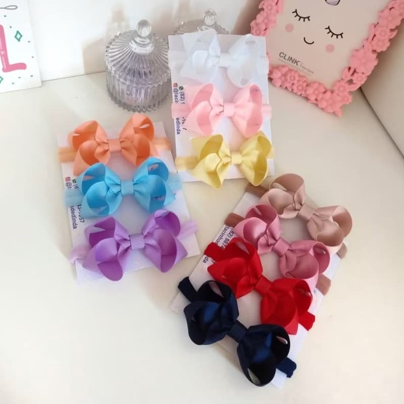 kit faixa de bebe tiara recém nascido slim laco boutique laço na faixa para bebe