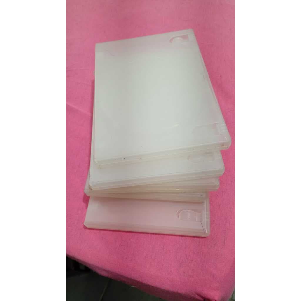 LOTE COM 5 CAPAS DE DVD TRANSPARENTE