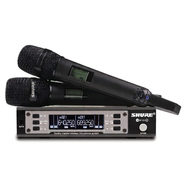 Microfone SHURE Ew135g4 Duplo Sem Fio Sistema Digital UHF