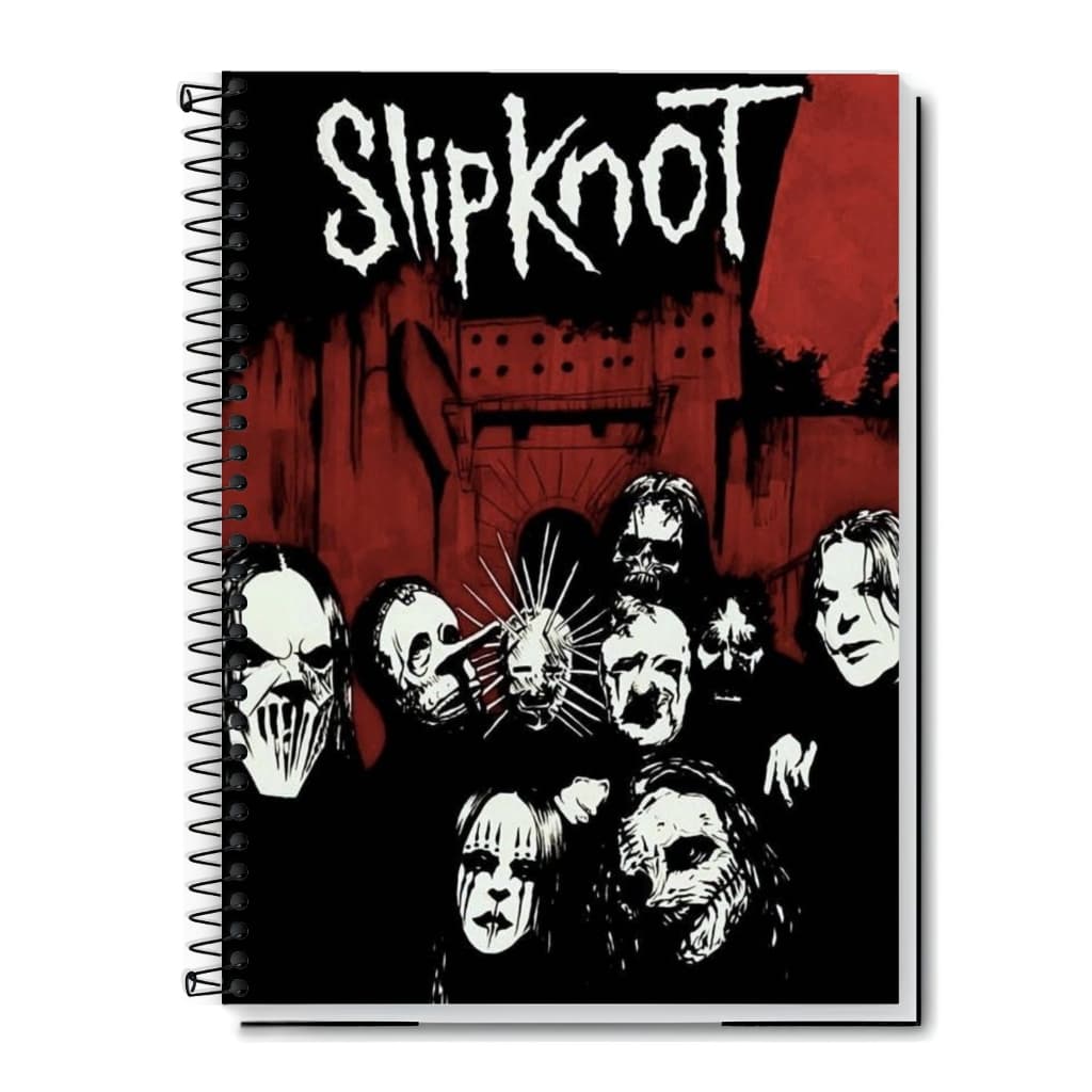 Caderno Universitário Slipknot | New Metal - Capa Dura & Espiral 1,10,15 e 20 Matérias