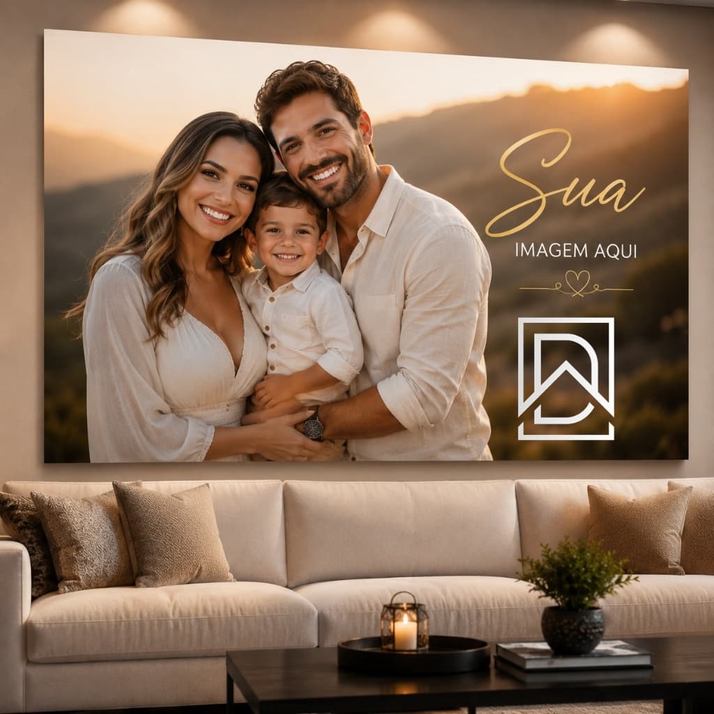 Quadro Decorativo Grande 110x80 Sala Quadros Quarto Personalizado Com Sua Foto Grande Sala Cozinha Presente Casal Poster