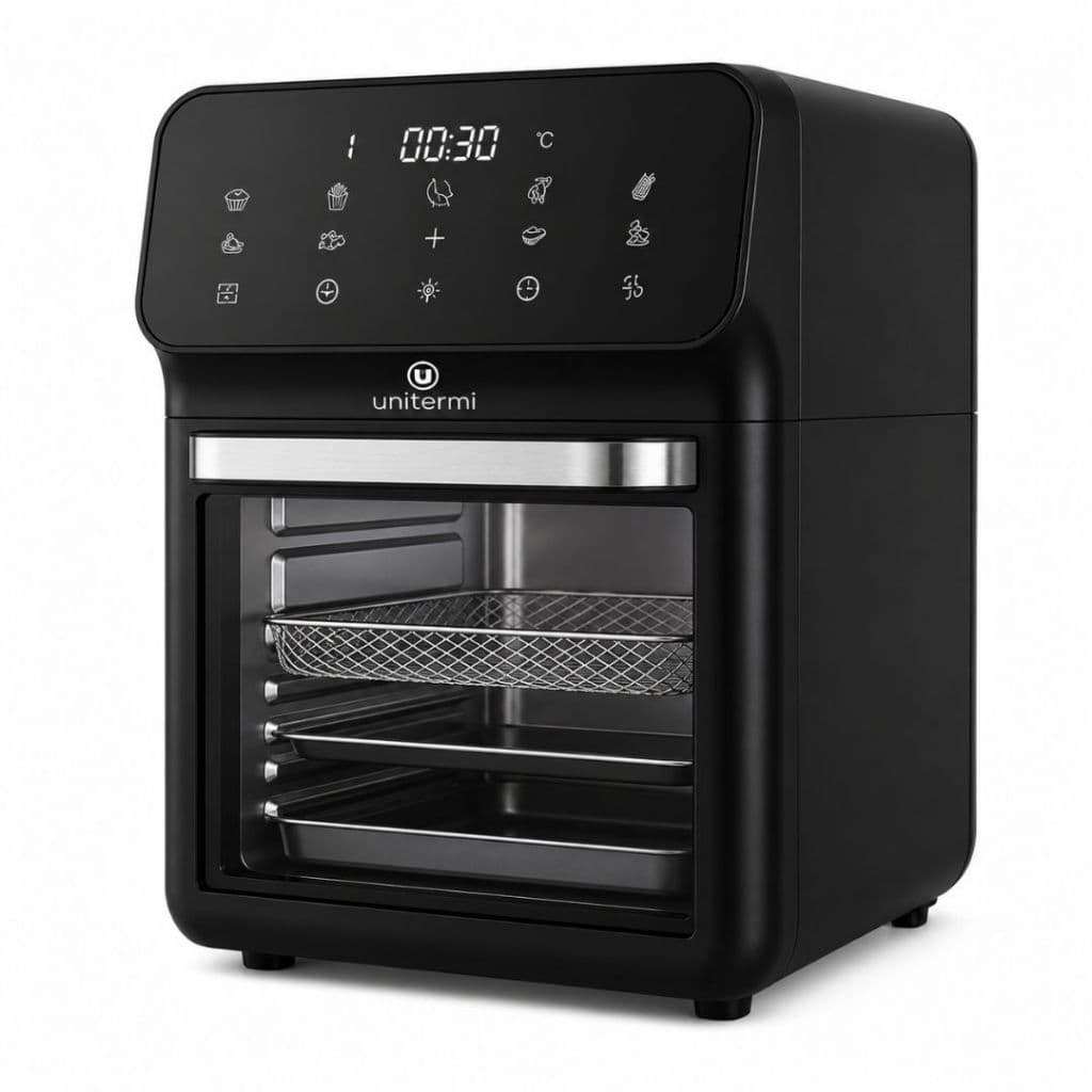 Forno Elétrico Sem Óleo 10L Digital Multifuncional Painel Touch 1350W Assadeira Air Fryer Luxo  127V