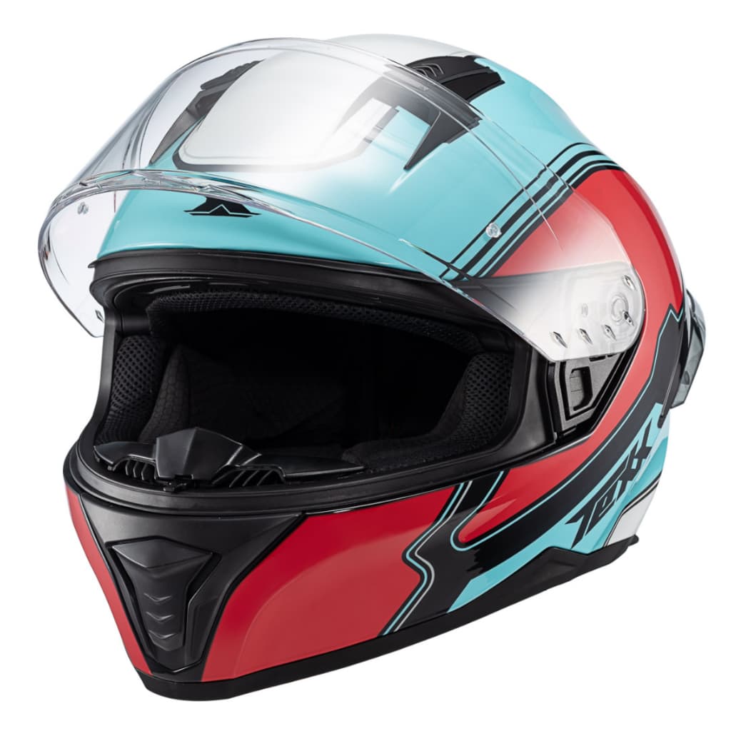 Capacete Texx Raptor Hornet Azul Vermelho Branco Brilho Capacete Integral Moto Original Texx
