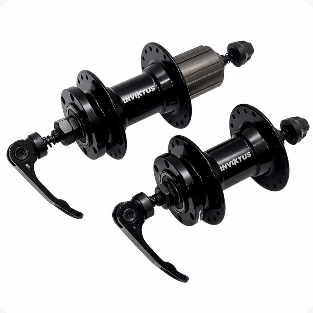 Cubos Inviktus Freehub K7 Cassete Disco 32 Furos Rolamento Blocagem Alumínio 8-12V MTB Urbana Passeio Par Diant. Tras.