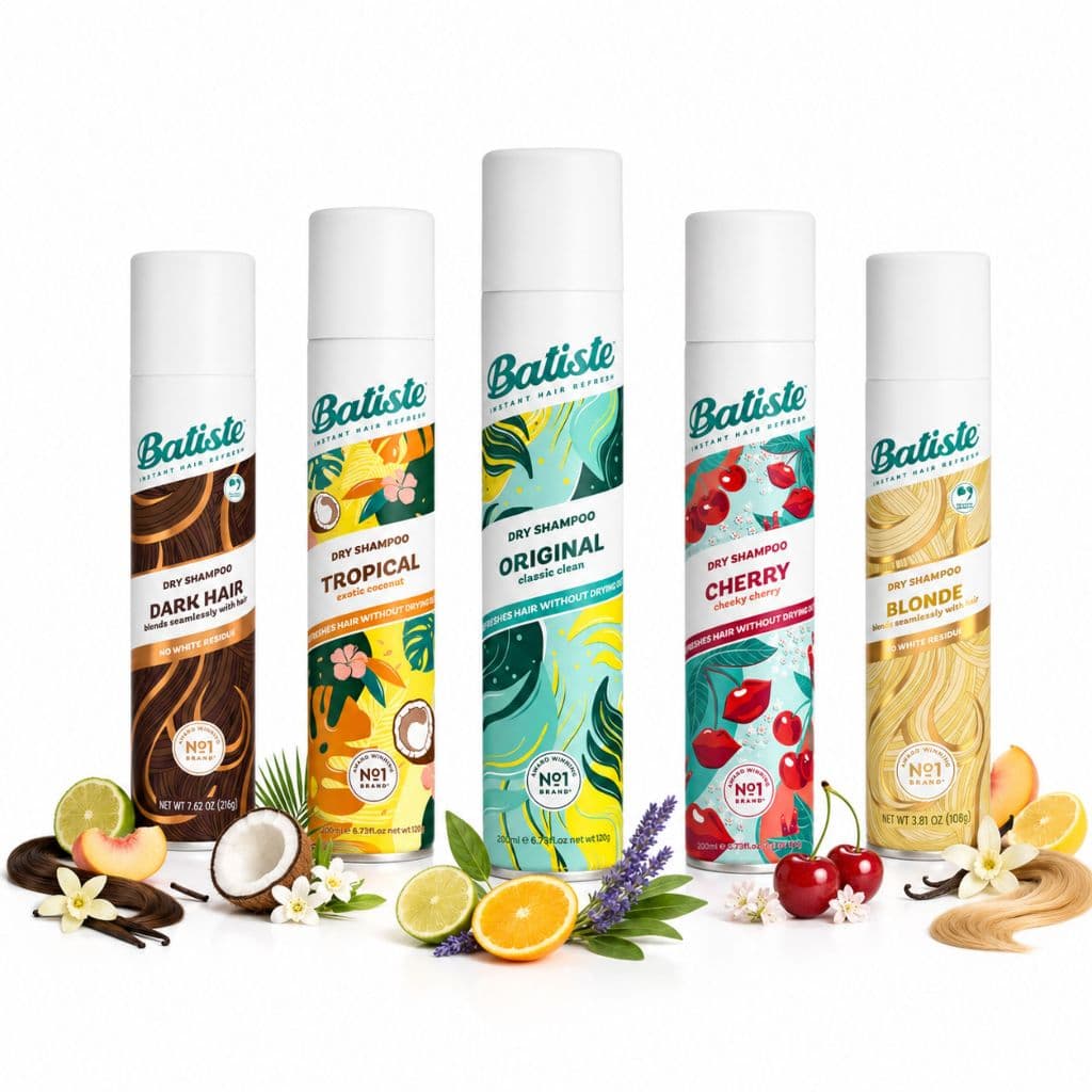 Batiste Shampoo a Seco para Todos os tipos de cabelo Dry Shampoo 200ml/120g