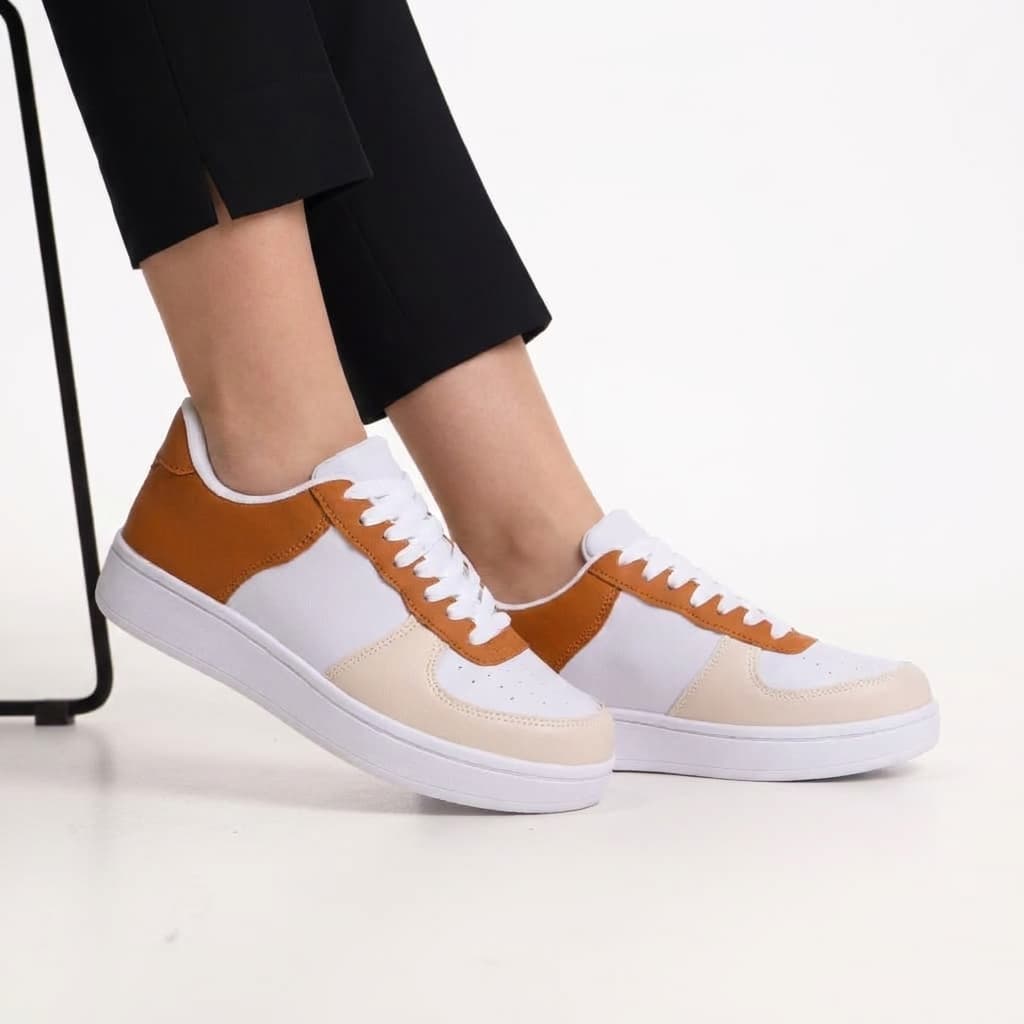 Tênis Casual Premium Original Masculino Feminino Caramelo Macio e Confortável Dia a Dia Unissex
