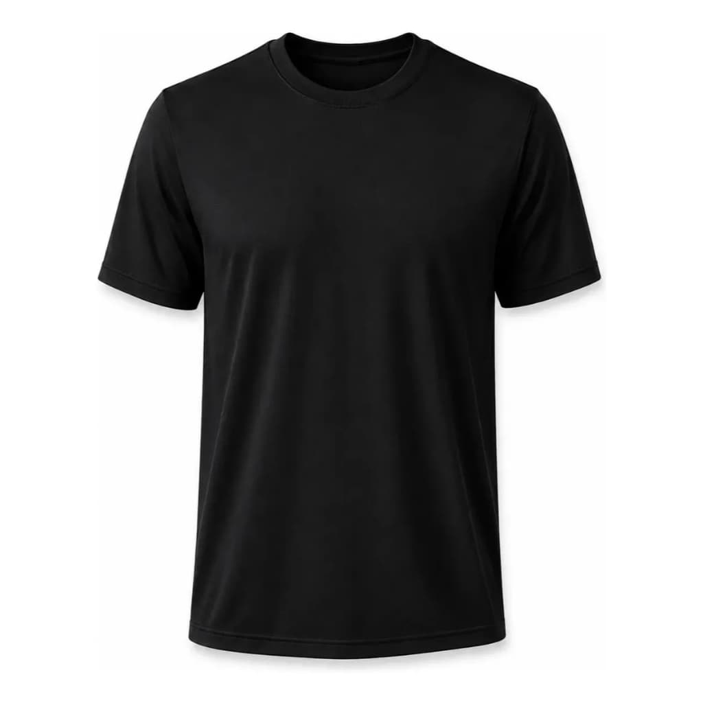 Camiseta Preta Dry Fit Fitness Masculina Academia Corrida Treino Manga Curta