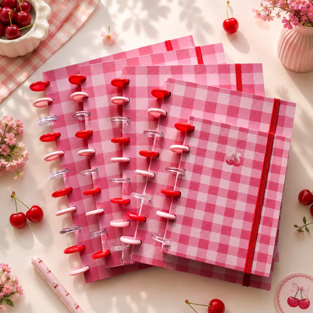 Caderno De Discos Inteligente Classic - Cherry Blossom Decorado