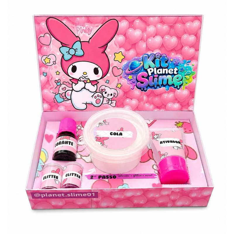 Kit Slime Infantil Personalizado 10 Unidades Menina | Lembrancinha para Festa | Qualquer Tema/faça voce mesmo slime