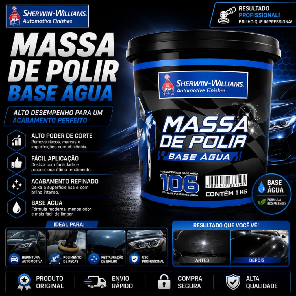 Massa Polir 02 Base D Agua 1kg Lazzuril
