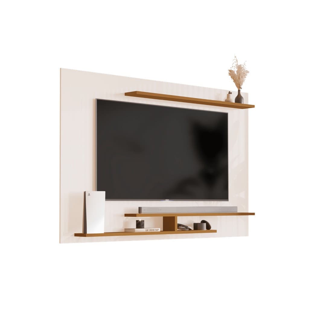 Painel Labelle Home para Tv até 50 Polegadas com Nicho Rack Prateleira Sala