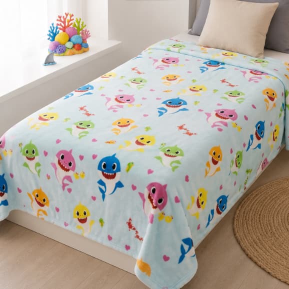 Manta Soft Infantil Solteiro Personagens 1,25m x 1,50m