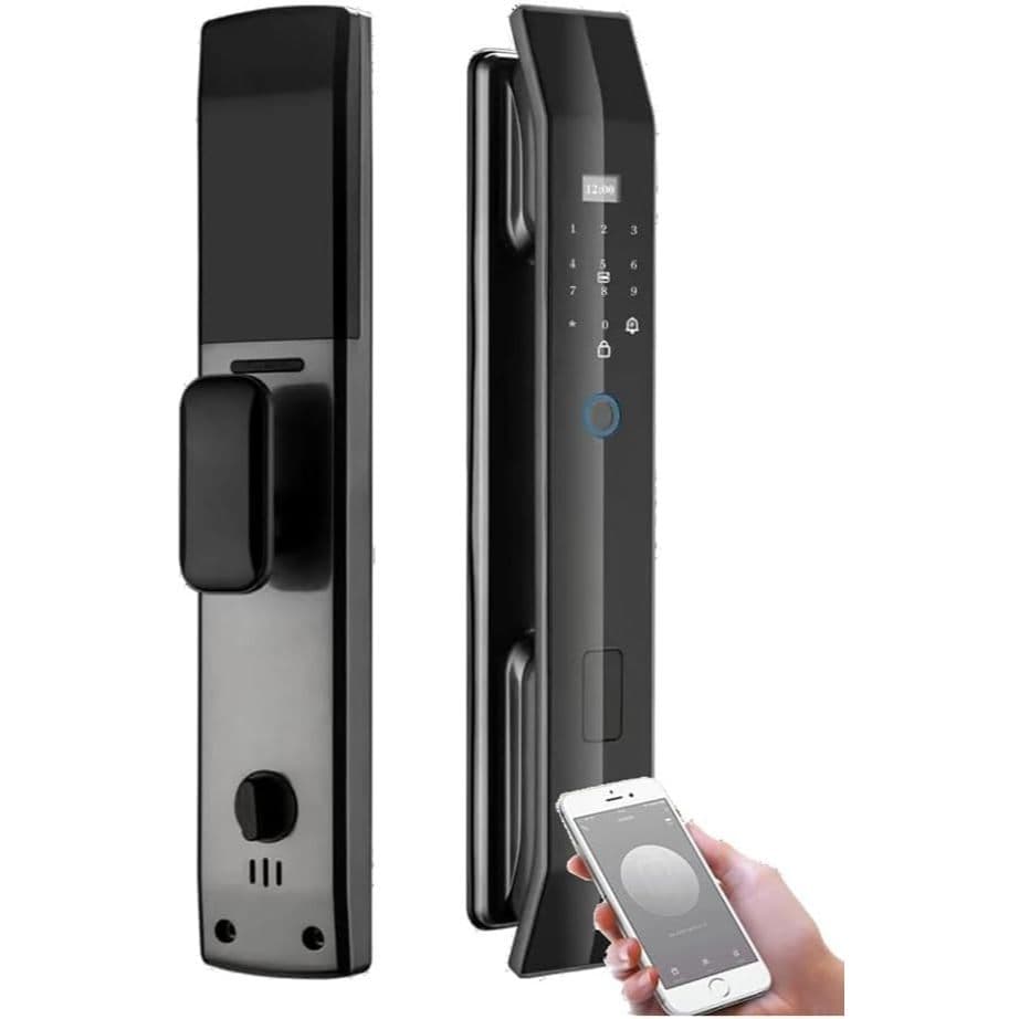 Fechadura Digital Biométrica – Acesso por Digital, Senha, Cartão e App