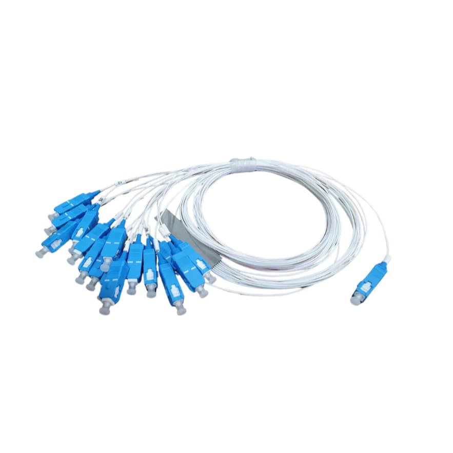 Splitter Óptico PLC 1x16 SC/UPC Balanceado Divisor de Fibra FTTH GPON