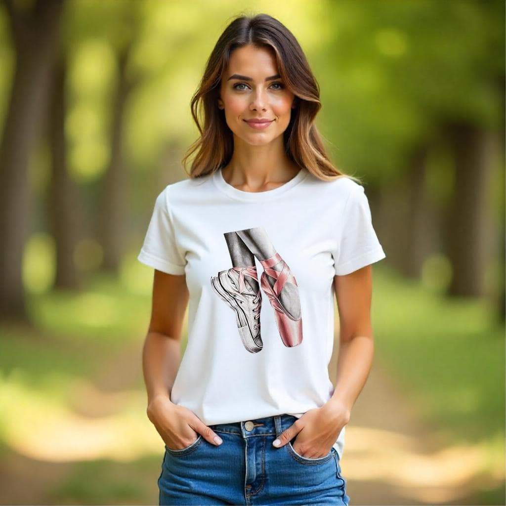 Bella Gis Camiseta Personalizada Balé Sapatilha Bailarina Ballet Dançarina T- shirt Dança