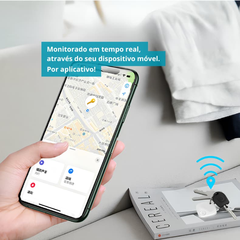 Rastreador AirTag Smart Tag Localizador GPS para Mala-Automóveis-Pet-Criança Sem Limite de Distância