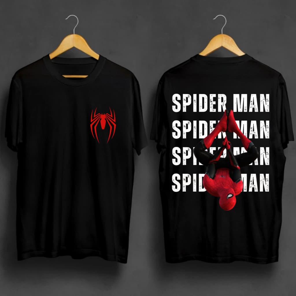 Camiseta Estampada Spider Man Geek Aranha Filme Lançamento Algodão Masculino