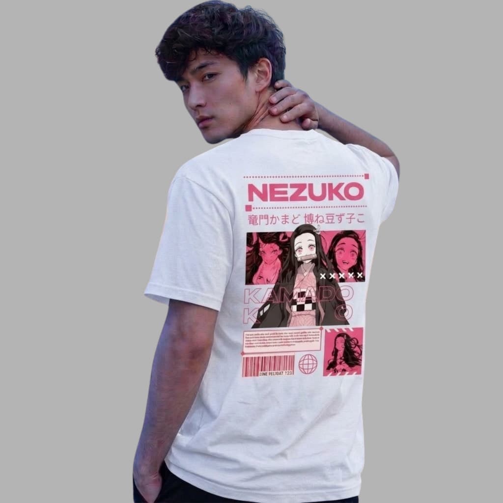 Camiseta Camisa Anime Estampada NEZUKO 100% Algodão Masculino Feminino Tecido Premium Promoção