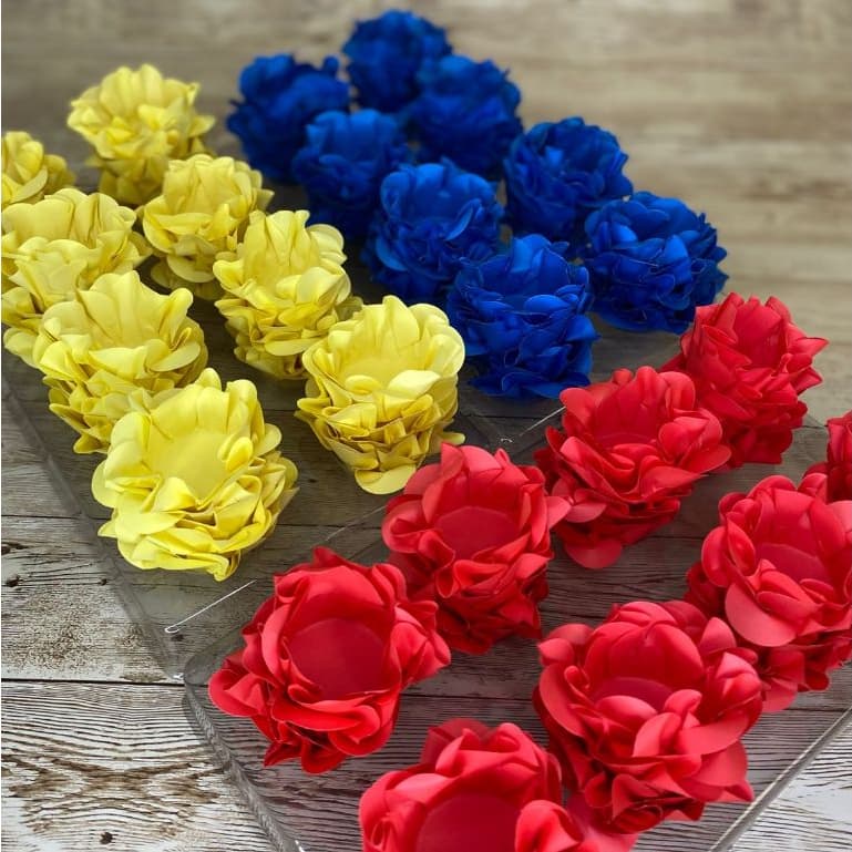 240 forminhas STYLE modelo flor CORES BRANCA DE NEVE  para doces finos para aniversario festas
