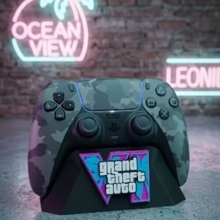 Suporte para Controle PS5 / PS4 GTA 6 Vice City