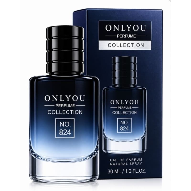 Perfume Masculino Onlyou Collection Nº 824 30ml Eau de Parfum Oriental Fougère Importado Alta Fixação
