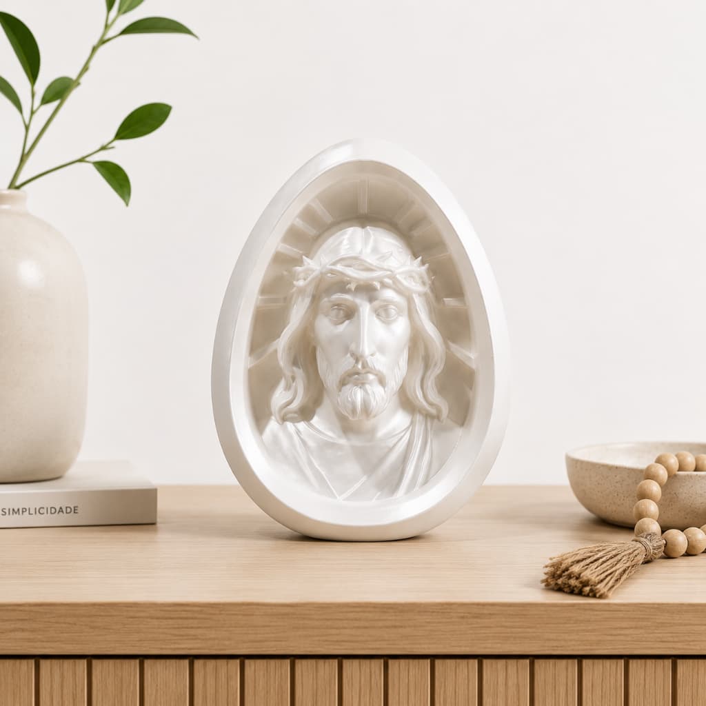 Escultura Religiosa Decorativa Jesus Cristo para mesa ou altar