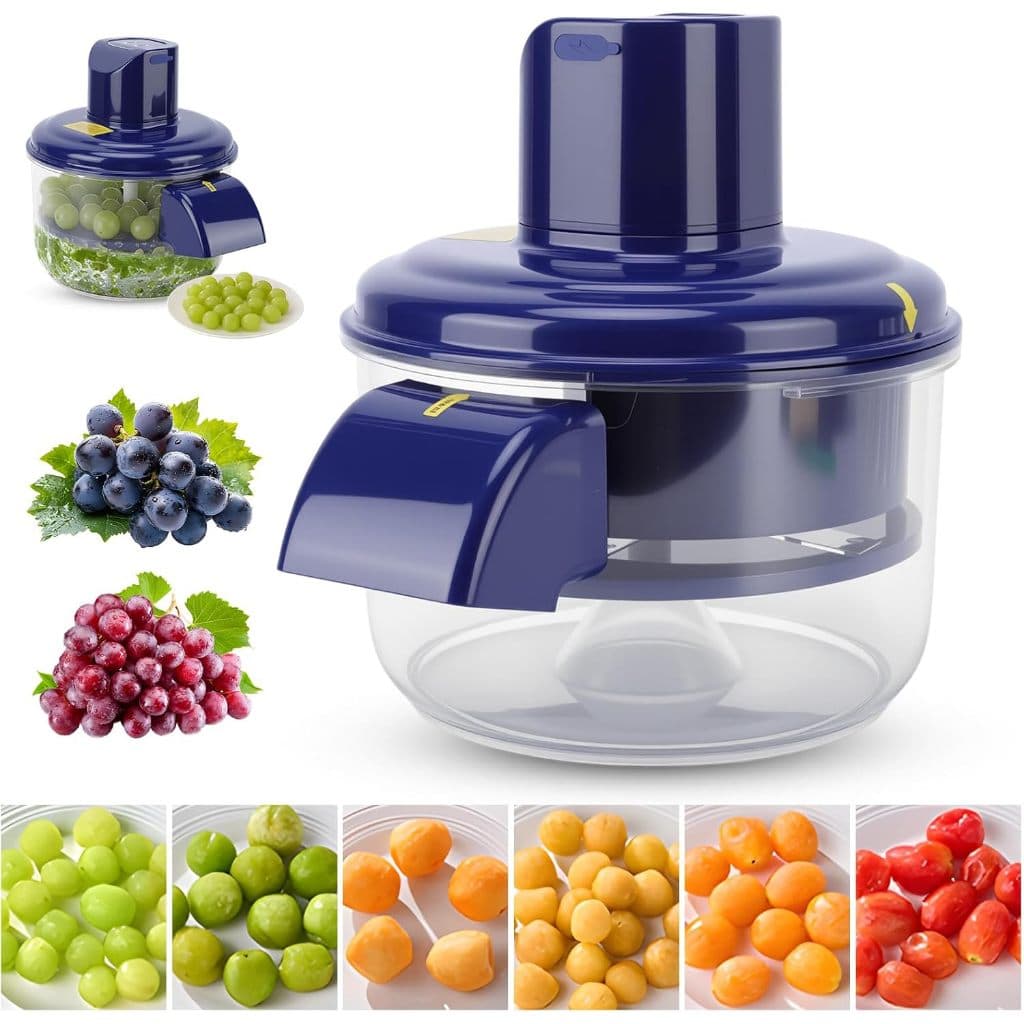 Máquina Elétrica Automática para Descascar Alho e Uvas – Descascador Recarregável USB para Uso Fácil e Rápido