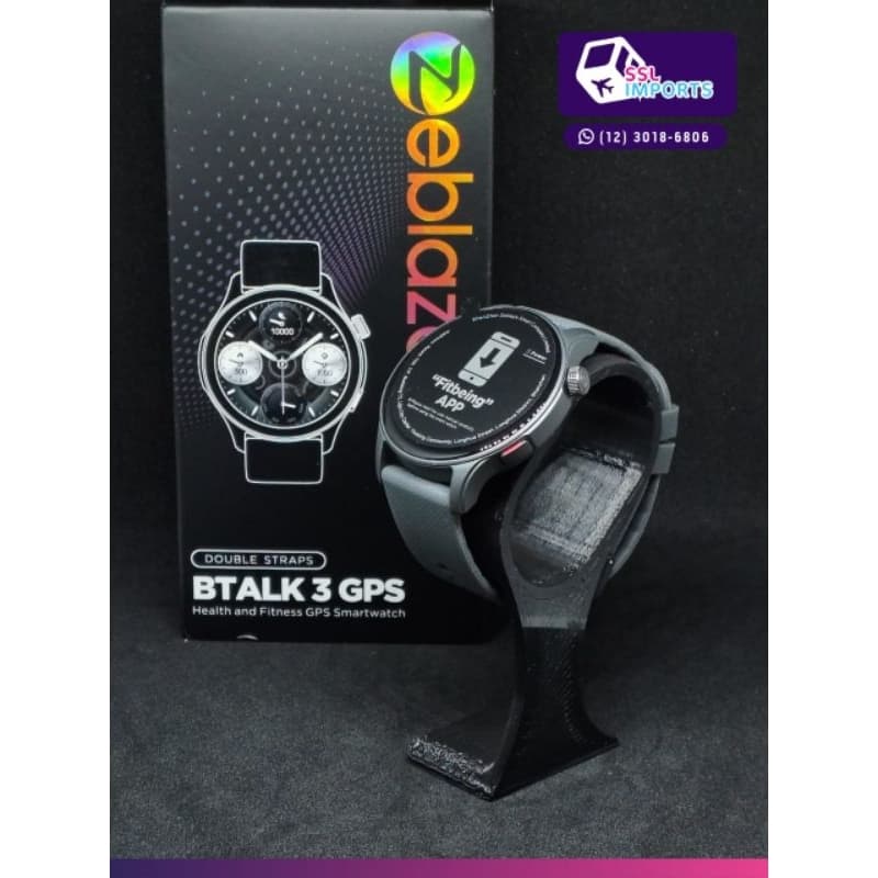 Zeblaze BTalk 3 GPS Alexa ⌚️ Smartwatch com Chamadas Bluetooth 📞 Tela 1.43” + Monitor de Saúde ❤️