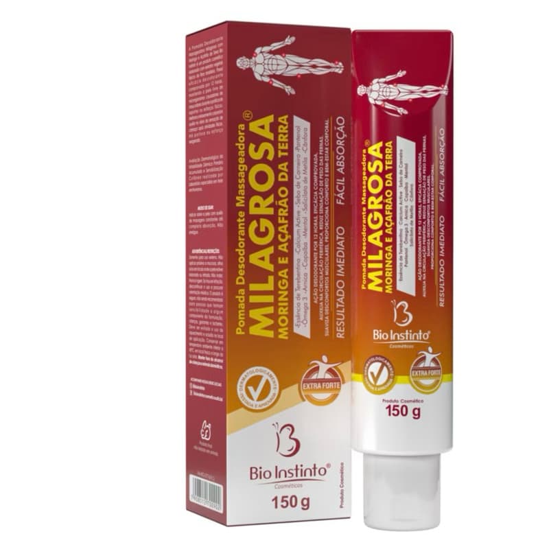 Pomada Milagrosa Bio Instinto 150g | Alívio Muscular e Sensação de Bem-Estar