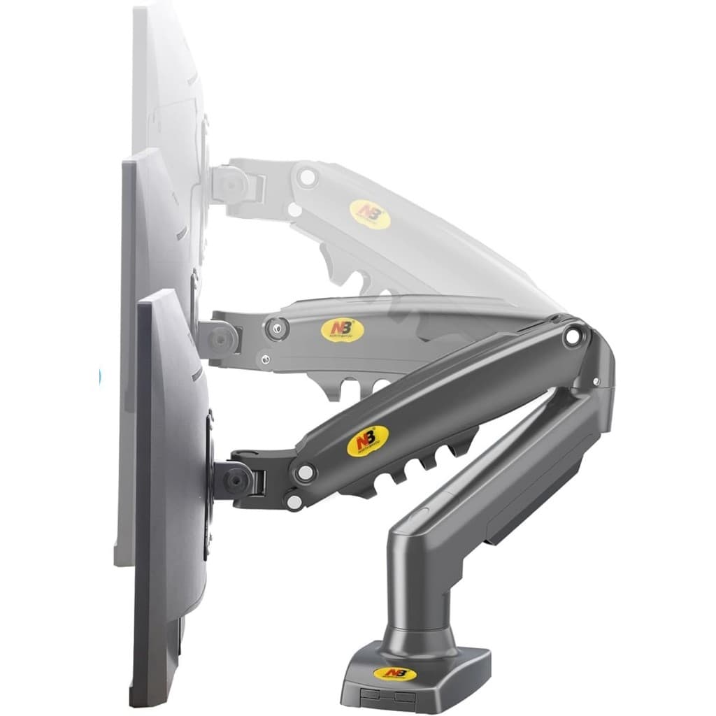 Suporte Articulado Monitor Mesa F80 Pistão A Gás 17 A 30 Pol