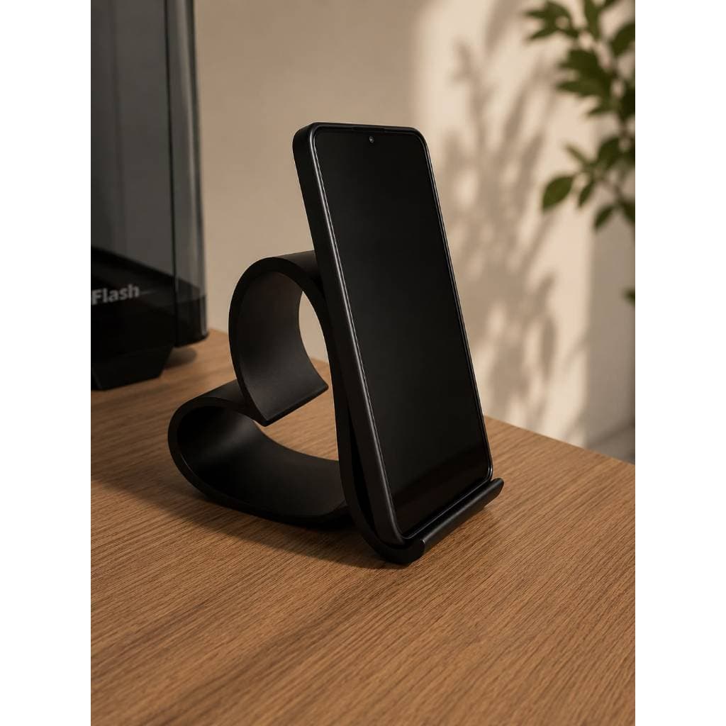 Suporte para Celular de Mesa Minimalista 3D | Apoio para Smartphone | Escritório e Casa | 7 Cores