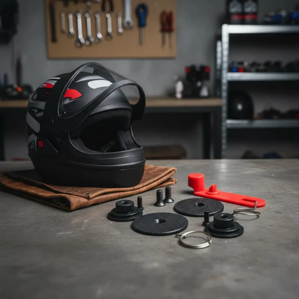 Kit Reparo Capacete San Marino Taurus Botão Trava Automático