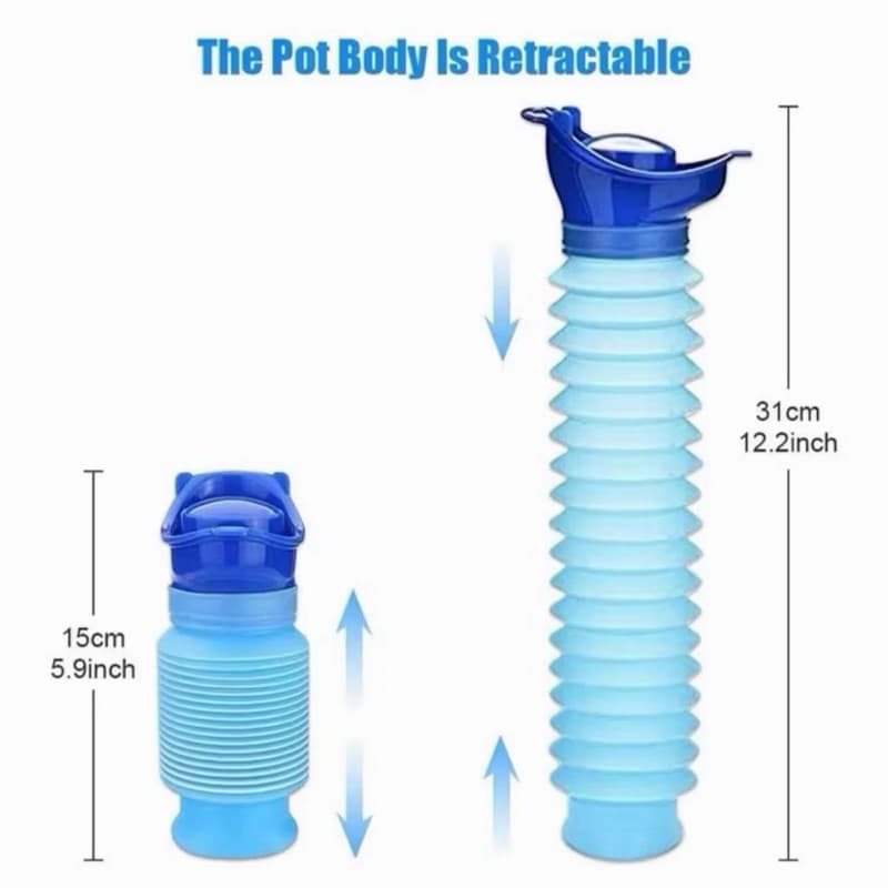 Mictório Portátil Unissex 750ml - Retrátil, Compacto e de Material Resistente  26014