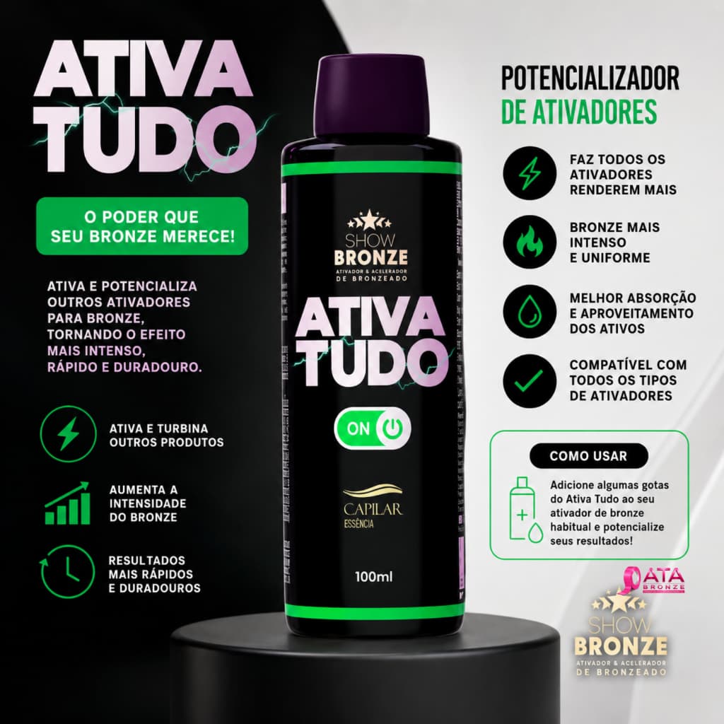 ATIVA TUDO ATIVADOR E ACELERADOR 100ml - CAPILAR ESSÊNCIA