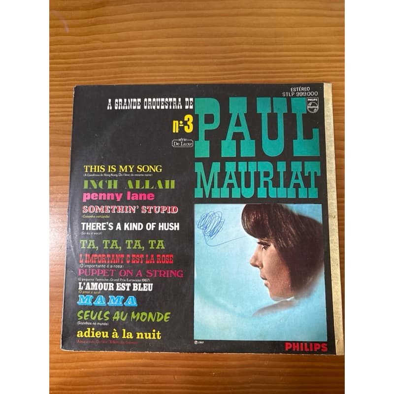 LP Vinil A grande orquestra de Paul Mauriat nº3