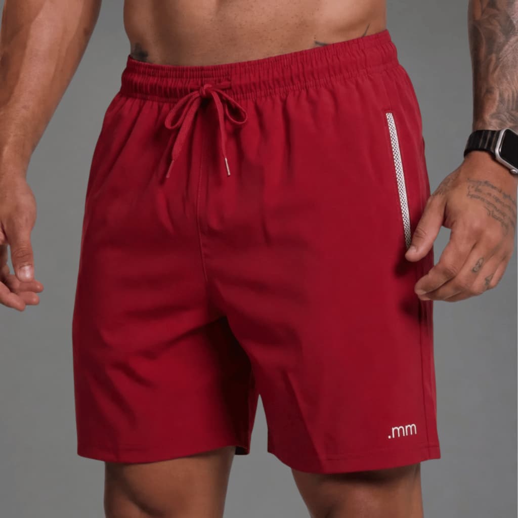 Bermuda Tactel Short Dry Fit Bolso com Telinha Treino Corrida